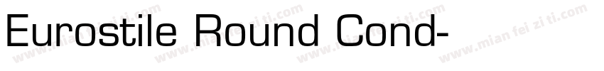 Eurostile Round Cond字体转换